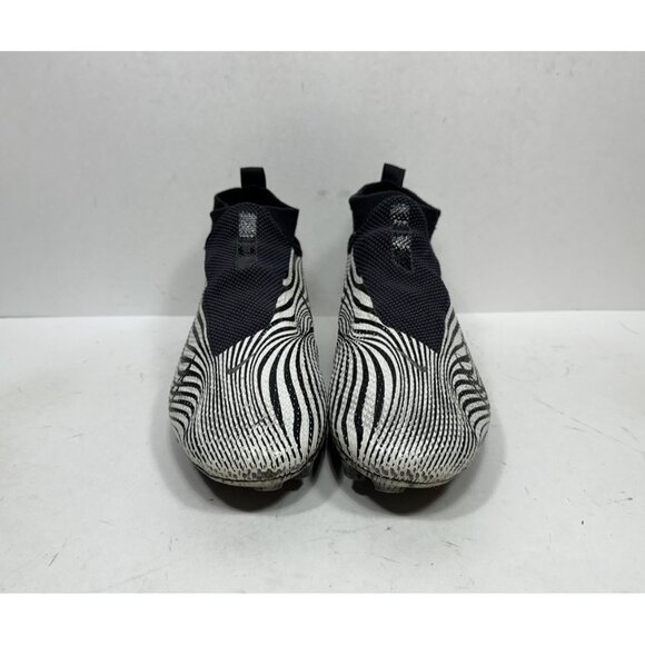 Nike Vapor Edge Pro 360 Football Cleats Zebra Men's AO8277-10 Sz 8.5 Black White - Picture 2 of 10